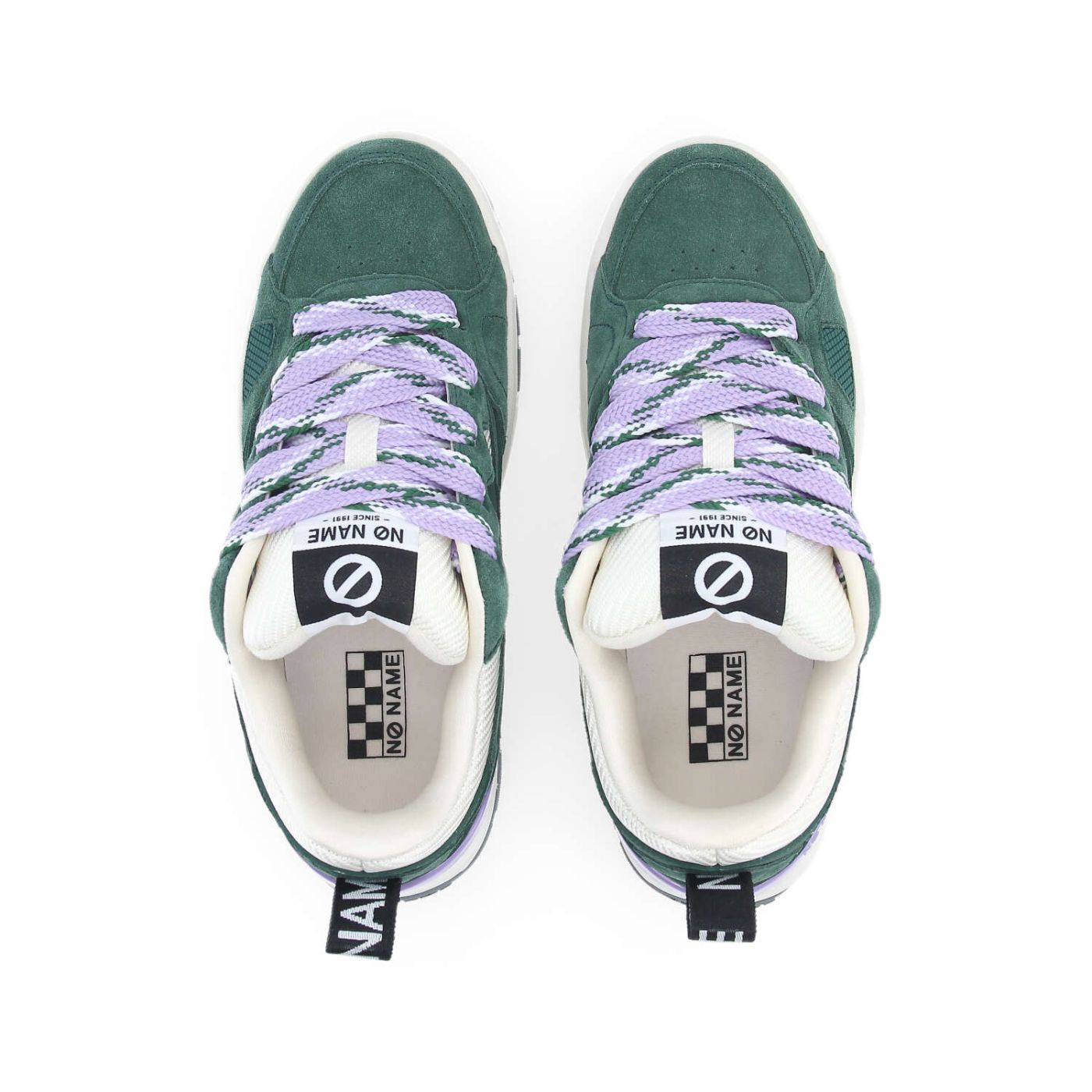 NOLLIE SNEAKER W  -  SUEDE/NUB/STRAW  - VERDE/VIOLA